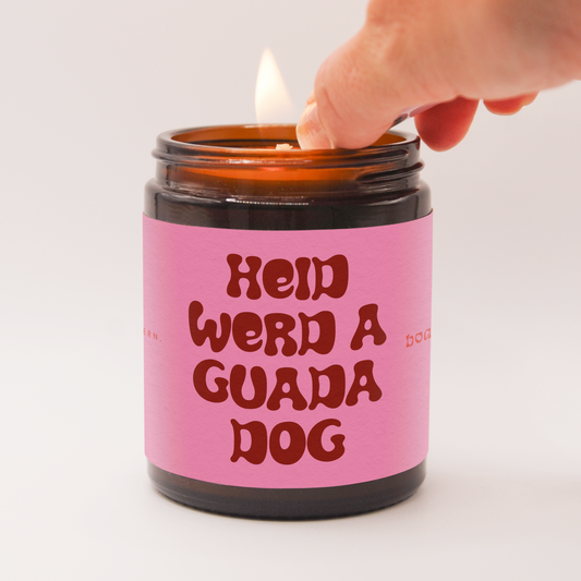 Heid werd a guada Dog | Bayerische Spruchkerze 140g