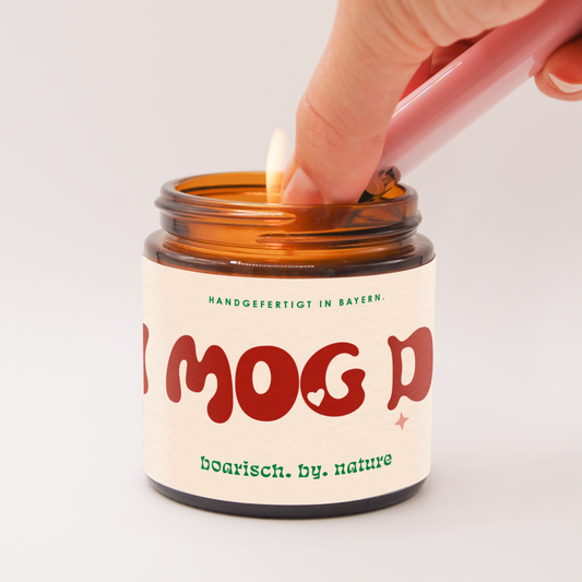 I mog di | Bayerische Spruchkerze 95g