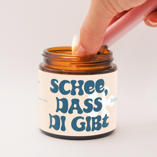Schee, dass di gibt | Bayerische Spruchkerze 95g