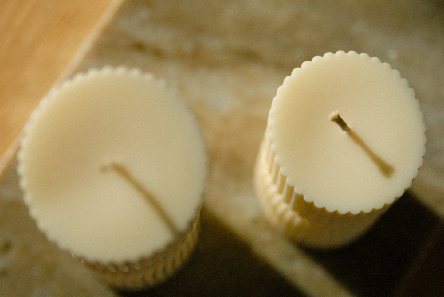 Geriffelte Säule | Dekokerze