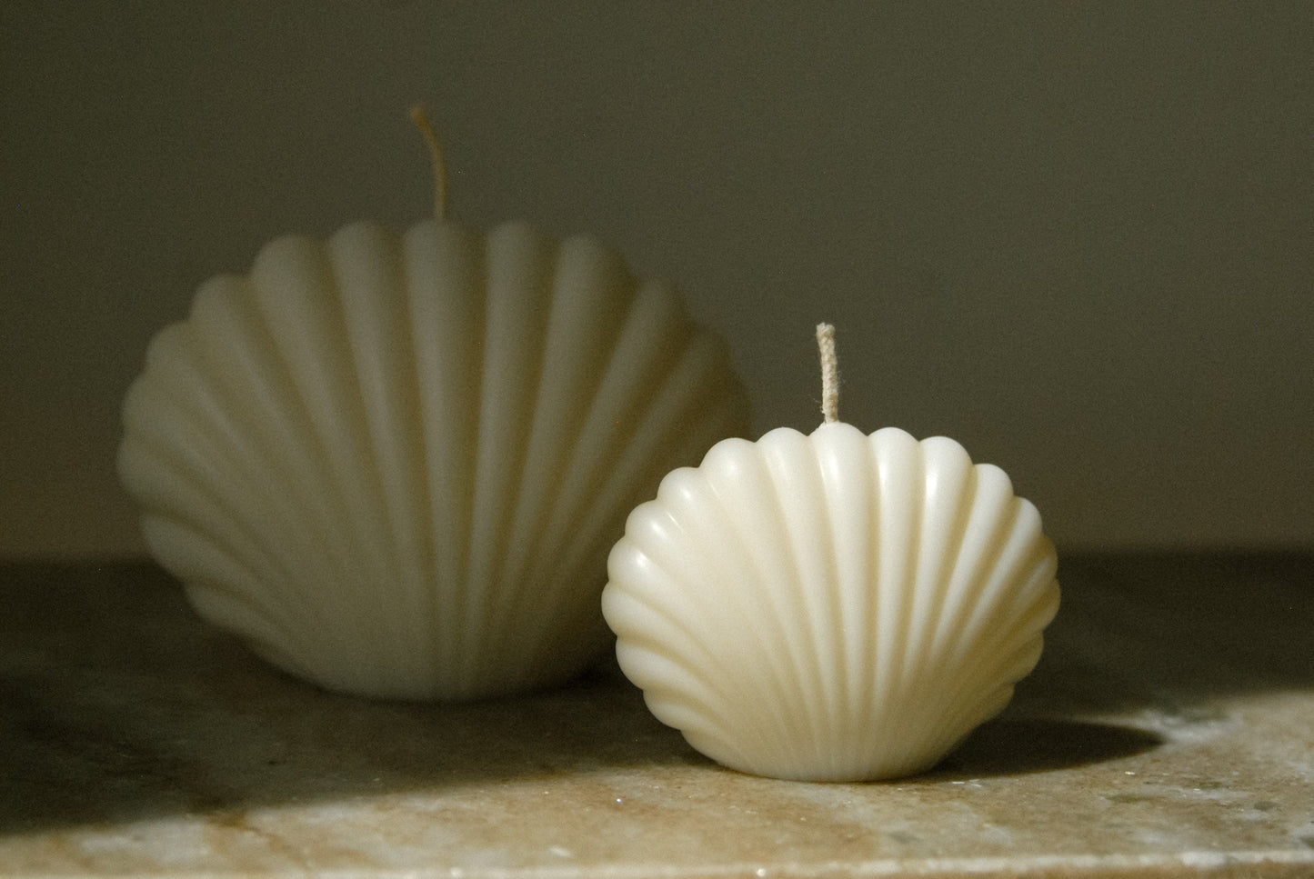 Muschel Set | Dekokerze