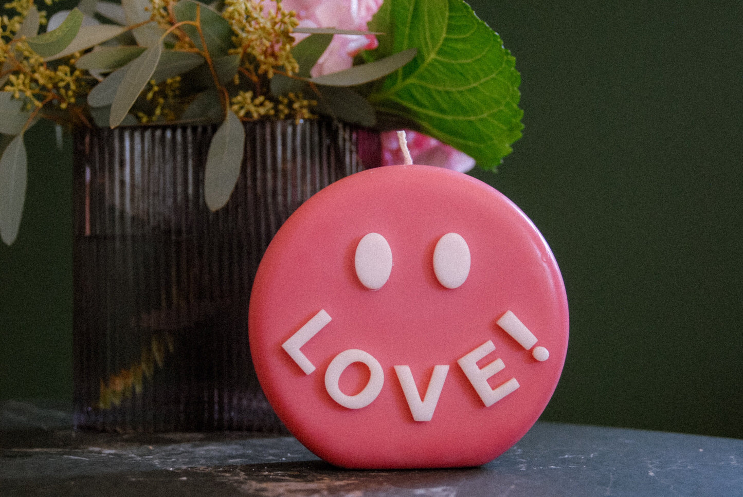 Smiley LOVE  | Dekokerze