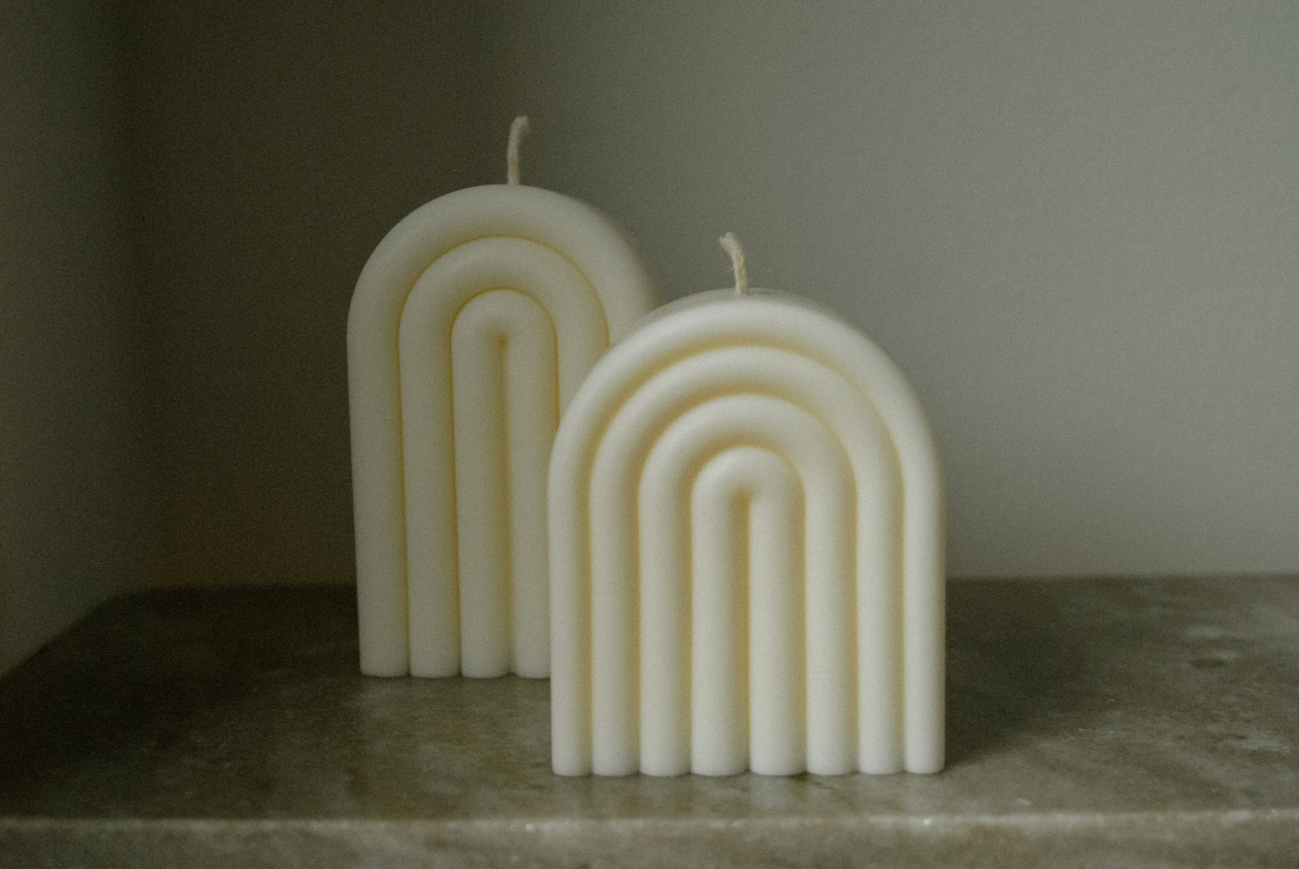 Regenbogenkerze groß | Dekokerze