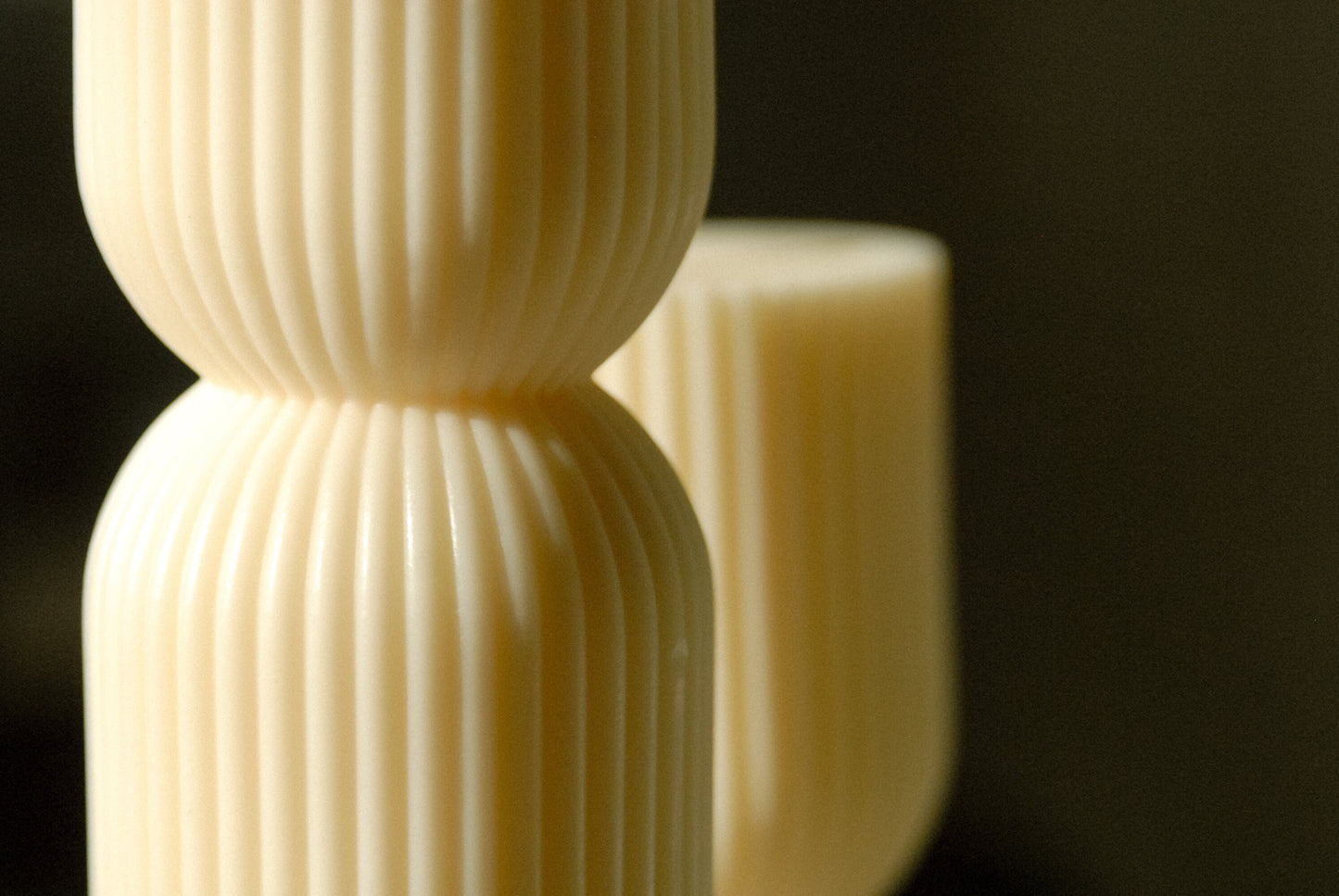 Geriffelte Säule | Dekokerze