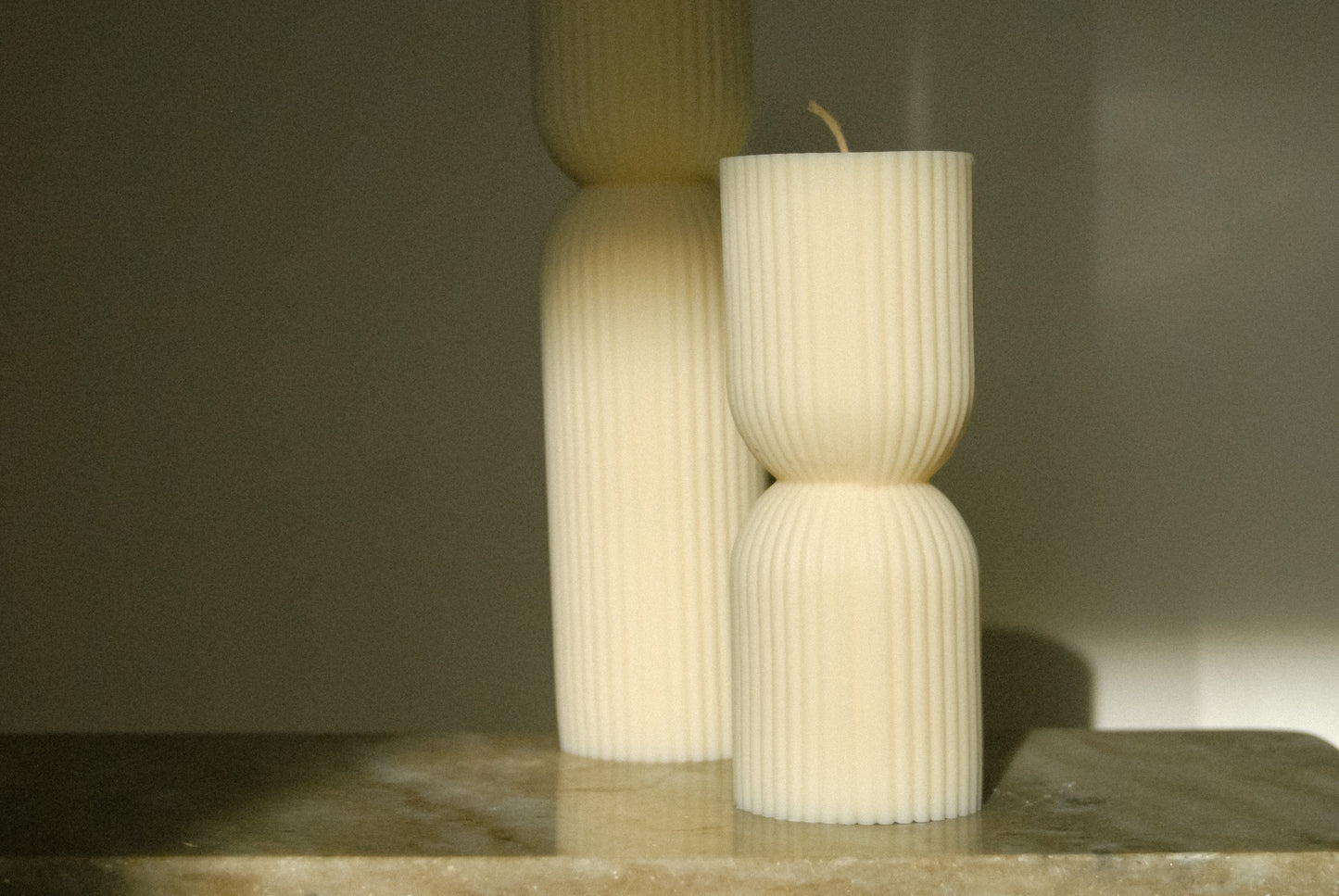 Geriffelte Säule | Dekokerze